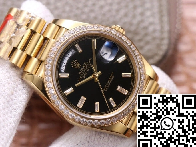 Day-Date EW Gold Dial Rolex M228348RBR-0001 Yellow Black Factory 0114